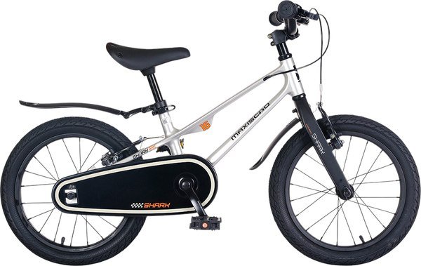 

Детский велосипед Maxiscoo Shark Sport 16 2025 MSC-SH1642 (серый жемчуг, разобранный)