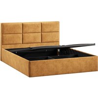 Кровать Трия Стелла Тип 1 140x200 (микровелюр Wellmart Yellow)