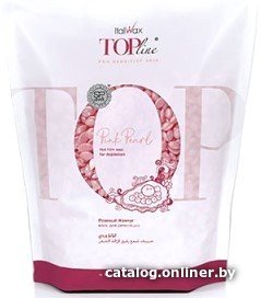 Воск ItalWax для депиляции Top Line Розовый жемчуг горячий пленочный в гранулах (750 г)