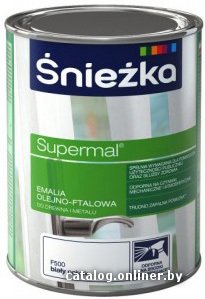 Эмаль Sniezka Supermal Масляно-фталевая 2.5 л (RAL9003 белый глянец)