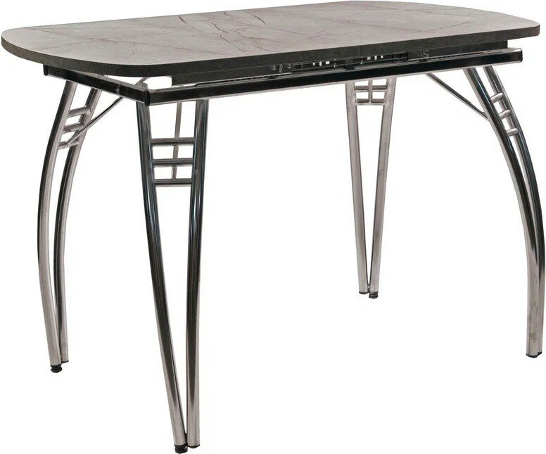 

Кухонный стол ВВР Прямоугольный раздвижной (пластиковый Каспий серый/Паук, 110-150/70)