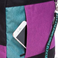 Городской рюкзак Grizzly RXL-327-3 (черный/бирюзовый)