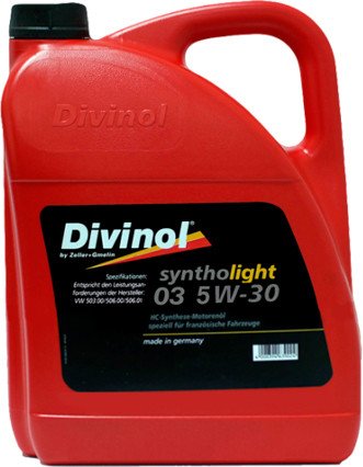 

Моторное масло Divinol Syntholight 03 5W-30 4л