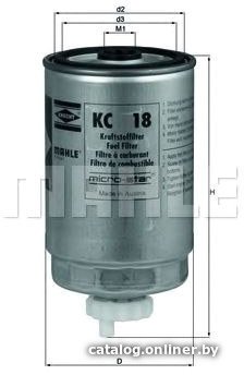 Топливный фильтр Mahle Knecht KC18