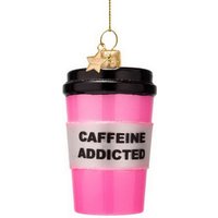 Елочная игрушка Vondels Кофейная кружка 2250326110015 (розовый)