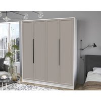 Шкаф распашной Интерлиния Концепт Тренд КТ-Ш4 (белый платинум/луна)