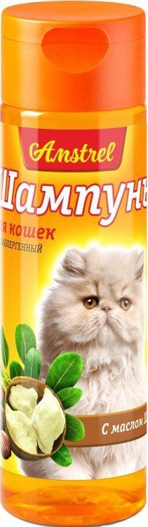 

Шампунь Amstrel для кошек гипоаллергенный с маслом ши 120 мл