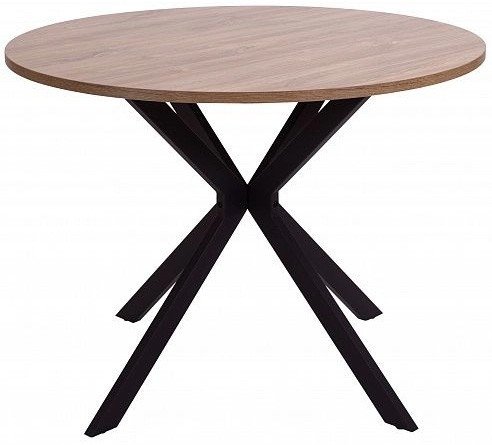 

Кухонный стол Listvig Vega 100-135x75 (дуб канзас/черный)