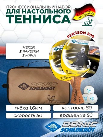 Набор для настольного тенниса Donic-Schildkrot Persson 500 788490