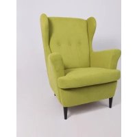Интерьерное кресло Делком40 Prince (Green зеленый/черные опоры)