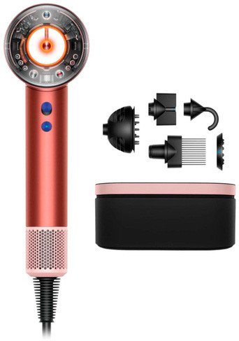 Фен Dyson HD16 Supersonic Nural Curly+Coily (евровилка, клубнично-бронзовый/розовый румянец)