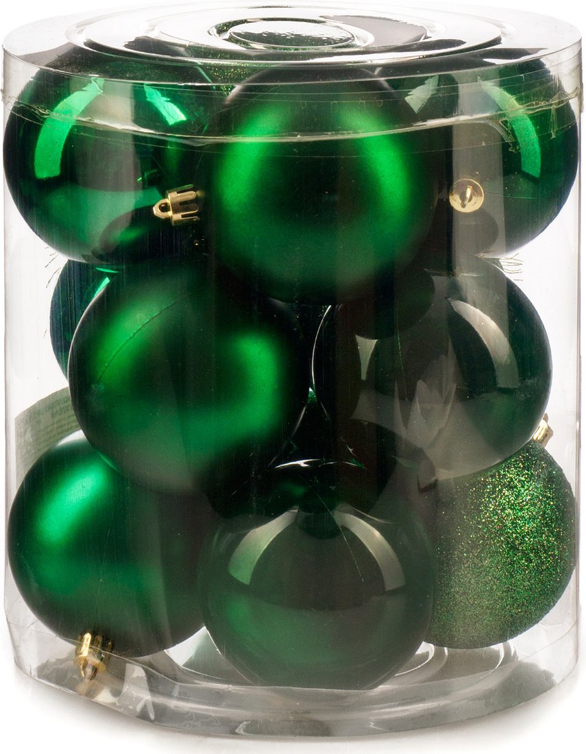 

Елочная игрушка Ausini VT25-04005-6 (темно-зеленый, 12 шт)