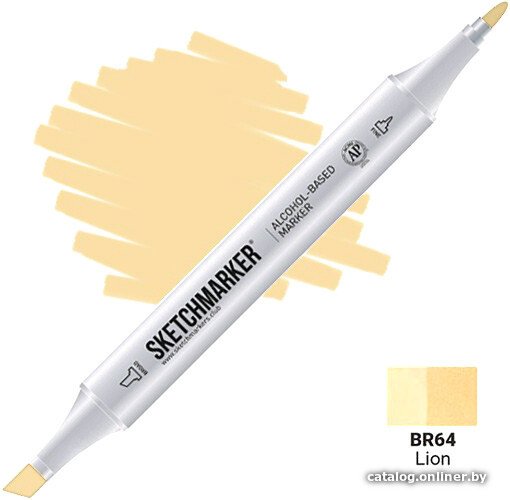 Маркер художественный Sketchmarker Двусторонний BR64 SM-BR64 (лев)