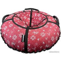 Тюбинг Hubster Люкс Pro 110 см (Тундра, бордовый)