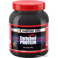 Протеин сывороточный (изолят) Академия-Т Protein Sportein Enriched (клубника, 750г)