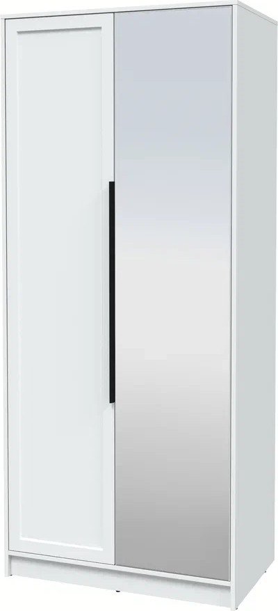 

Шкаф распашной Интерлиния Концепт Тренд КТ-Ш2(з) (белый платинум/белый)