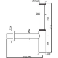 Сифон Jaquar ALD-WHM-769L300X190