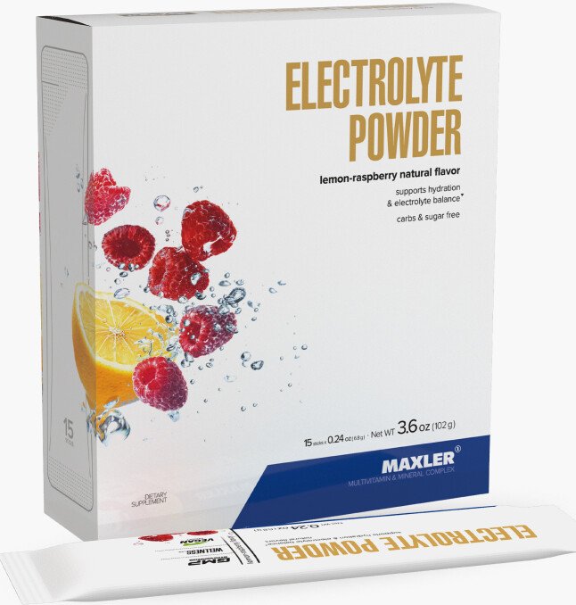 Электролит Maxler Electrolyte Powder (102 г, лимон/малина)