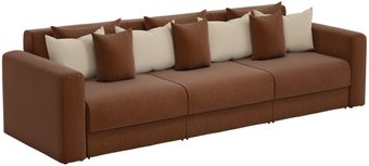 Диван Mebelico Мэдисон Long 59207 (рогожка, коричневый/бежевый)