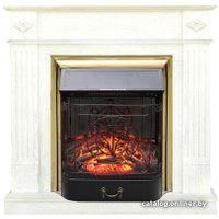 Каминокомплект Smolcom Brighton STD-ASP с Royal Flame Majestic FX M Brass (бьянко бел.)