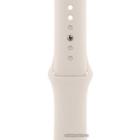 Умные часы Apple Watch Series 8 41 мм (алюминиевый корпус, звездный свет/звездный свет, спортивный силиконовый ремешок M/L)