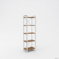 Стеллаж Hype Mebel Стандарт 50x170 (белый/дуб галифакс олово)