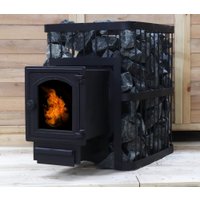 Свободностоящая печь-камин ComfortProm Чугун со стеклом 26 м3