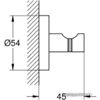 Крючок для ванны Grohe Essentials 40364001 (хром)