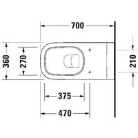 Унитаз подвесной Duravit Vital D-Code 22280900002