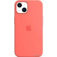 Чехол для телефона Apple MagSafe Silicone Case для iPhone 13 (розовый помело)