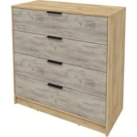 Комод Интерлиния Концепт КТ-К100 (дуб серый/дуб золотой)