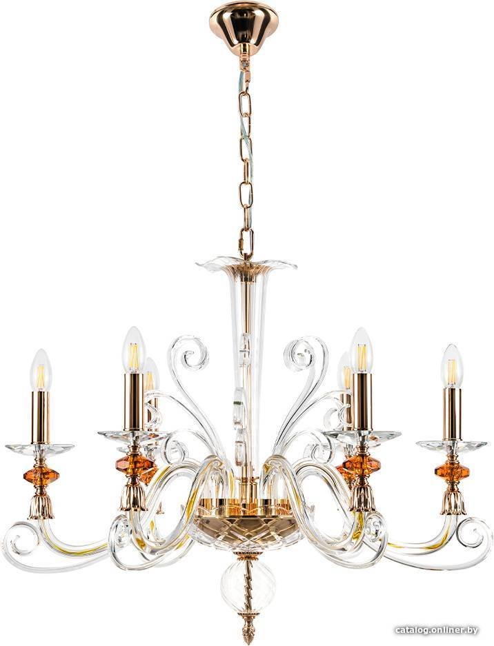 Подвесная люстра Crystal Lux Catarina Sp6 V2 Gold