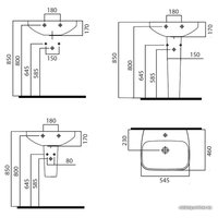 Умывальник AM.PM Inspire C504221WH 54.5x46