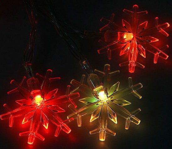 

Новогодняя гирлянда Luazon Метраж Снежинки большие Led-20 (3 м, мульти) [1080364]