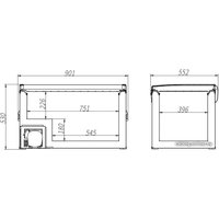 Компрессорный автохолодильник Alpicool BD110 (без адаптера 220В)
