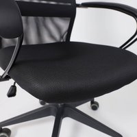 Офисное кресло AksHome First PL (ткань/сетка, черный)