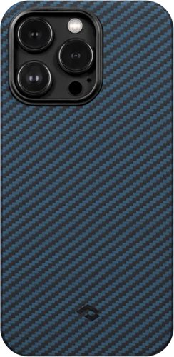 Чехол для телефона Pitaka MagEZ Case 3 для iPhone 14 Pro (1500D twill, черный/синий)