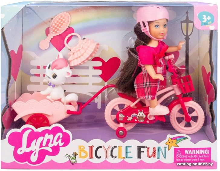 Кукла Qunxing Toys Милана на велосипеде 4606