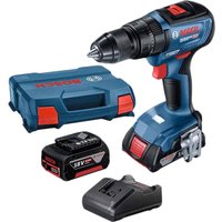 Ударная дрель-шуруповерт Bosch GSB 18V-50 Professional 06019H5103 (с 2-мя АКБ 5 Ач+2 Ач, кейс)