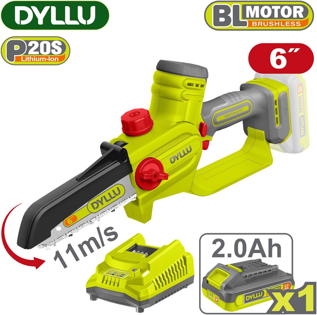 

Аккумуляторная пила Dyllu DTCLP562 (с 1-им АКБ)