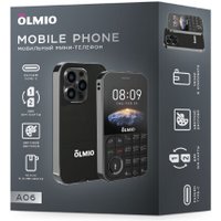 Кнопочный телефон Olmio A06 (черный)