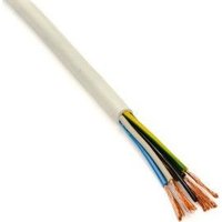 Провод силовой ККЗ ПВС 5x0.75 (белый)