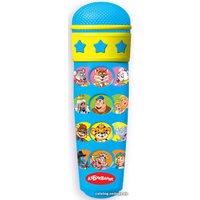 Микрофон Азбукварик Микрофон караоке с мультяшками 4630014080062