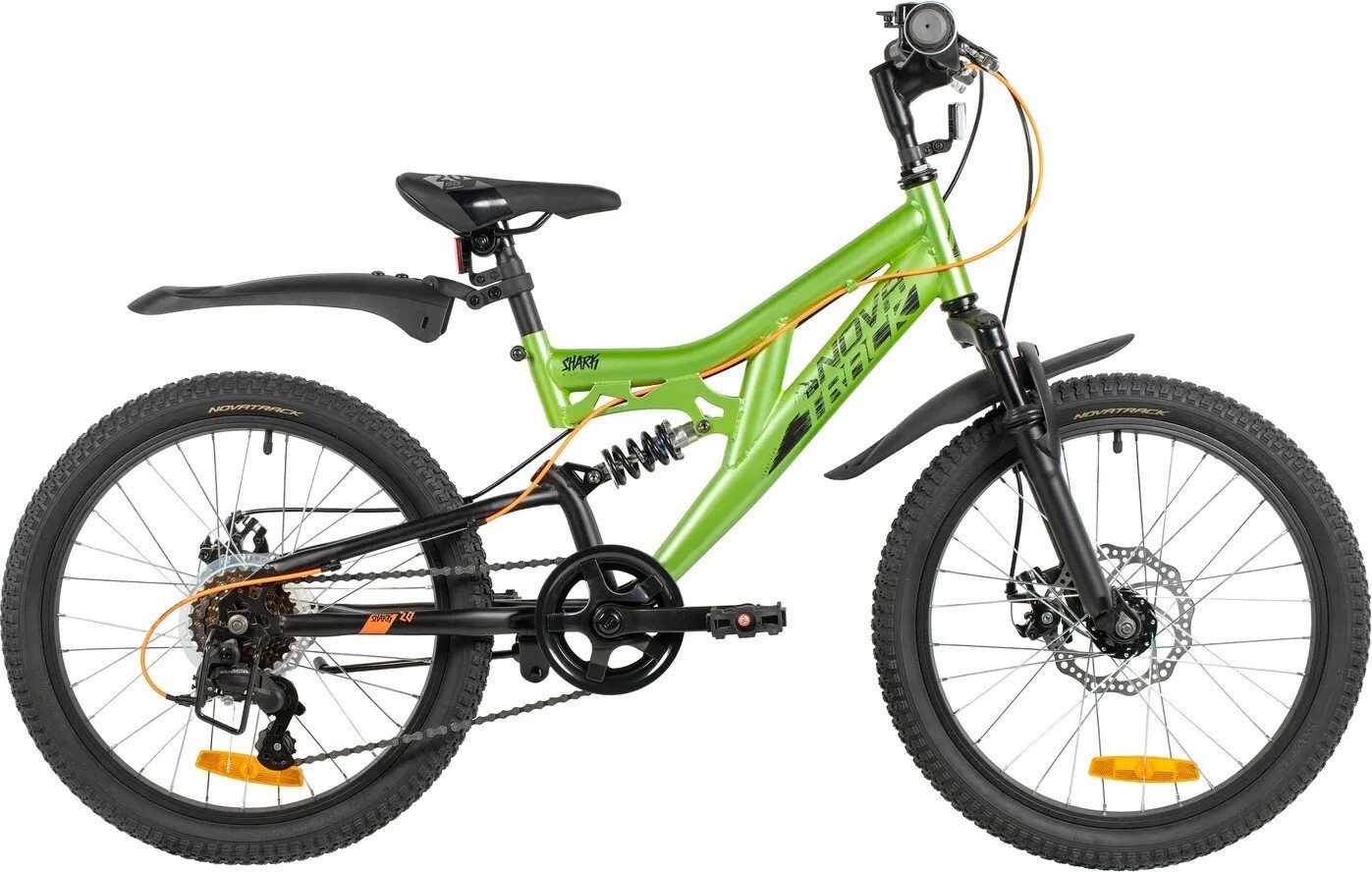 Детский велосипед Novatrack Shark 20 20SS6D.SHARK.GN6 (зеленый)
