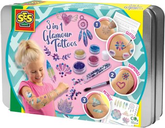 Татуировки переводные SES Creative Модные татуировки 3 в 1 14155
