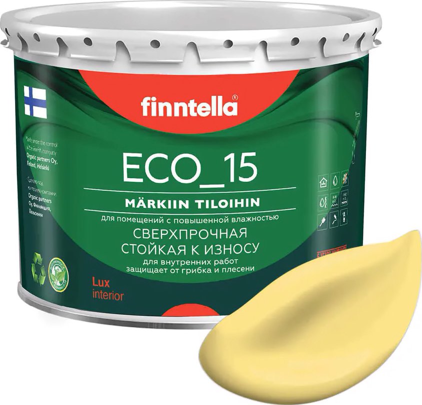 

Краска Finntella Eco 15 Aurinko F-10-1-3-FL115 2.7 л (палевый)