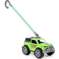 Игрушка-каталка Полесье Легионер с ручкой 63929 (зеленый)