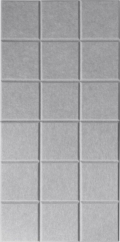 Панель UG Home самоклеящаяся фетровая 300x300x9мм ФП.2-СРМ (2шт, серый шелк)