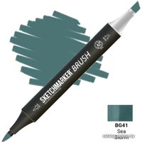 Маркер художественный Sketchmarker Brush Двусторонний BG41 SMB-BG41 (морской шторм)