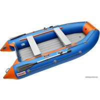 Моторно-гребная лодка Roger Boat Trofey 3100 (без киля, синий/оранжевый)